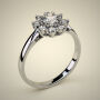 PAVE SOLITAIRE RING ENG044